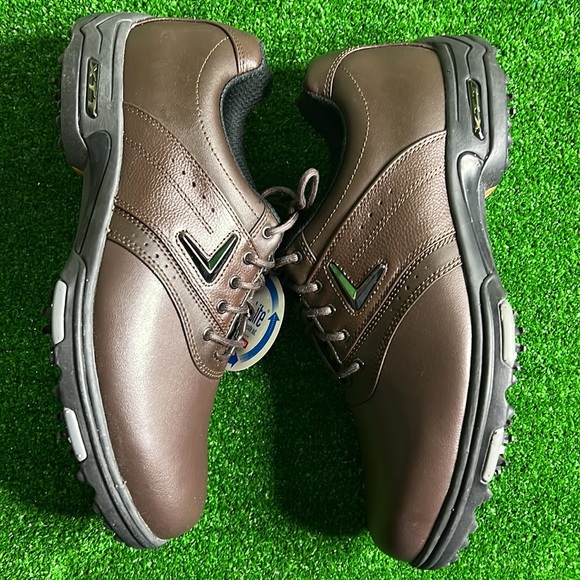 Callaway 2012 XTT LT Saddle Mens Golf Shoe - Brown - Picture 3 of 6